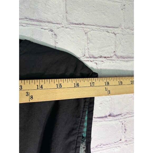 Vintage Khazana Womens Green Black Plaid Patchwork Sleeveless Button-Up Vest - Picture 6 of 10